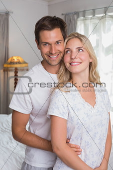 Portrait of a smiling young couple together