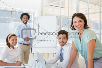Business people in boardroom meeting