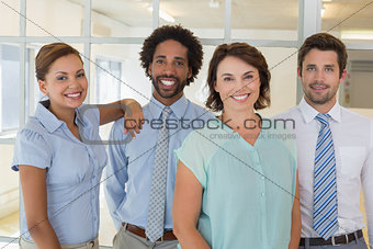 Portrait of smiling business people in office