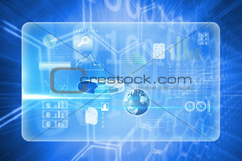 Composite image of business interface