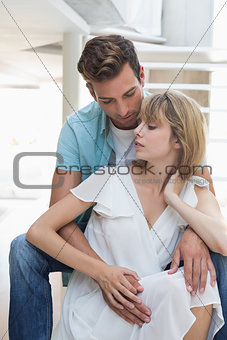 Portrait of a loving young couple