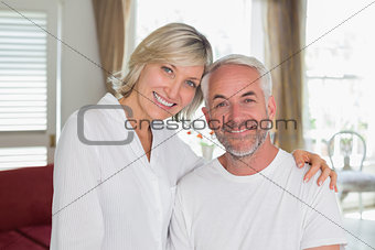 Portrait of a relaxed happy mature couple