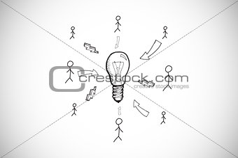 Composite image of idea doodle