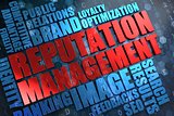 Reputation Management - Wordcloud Concept.