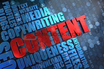 Content - Wordcloud Concept.
