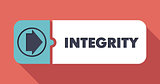 Integrity Concept in Flat Design.
