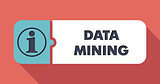 Data Mining Concept in Flat Design.