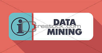 Data Mining Concept in Flat Design.