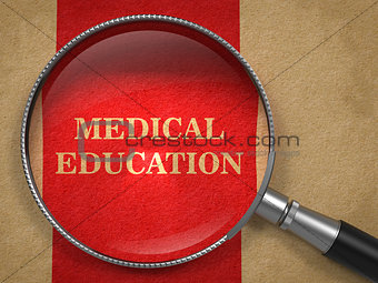 Medical Education - Magnifying Glass.