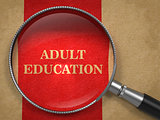 Adult Education - Magnifying Glass.