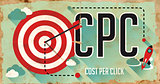 CPC Concept. Poster in Flat Design.