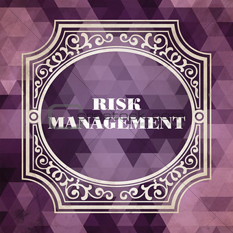 Risk Management. Vintage Background.