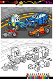cartoon cars for coloring book