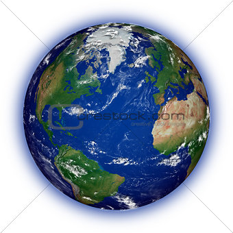 Northern hemisphere on planet Earth