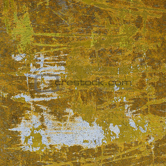 3d abstract industrial grunge wall backdrop in yellow white