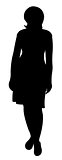 a lady silhouette vector
