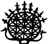 symbol of Hittite,silhouette vector