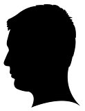 a man head silhouette