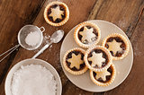 Traditional Christmas fruit mince pies