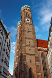 Church of Our Lady (Frauenkirche) in Munich at Night, Bavaria, G