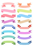 various ribbon set, vector