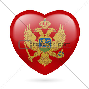 Heart icon of Montenegro