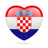 Heart icon of Croatia