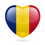 Heart icon of Romania
