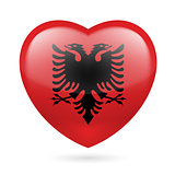 Heart icon of Albania