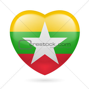 Heart icon of Myanmar