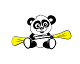panda rowing