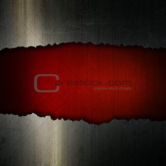 Cracked grunge metal and leather background