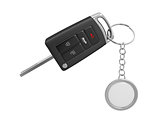 Car key with keyring