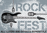 Rock festival design template