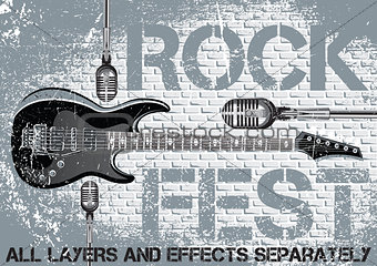 Rock festival design template