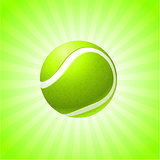 Tennis Ball on Abstract Internet Background