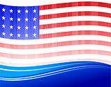 Patriotic American Flag background