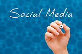 Social Media Concept White Marker