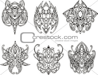 Symmetrical knot tattoo designs
