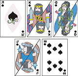 playing cards - complect of spades