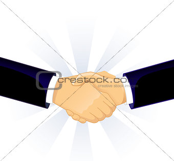 Handshake two men