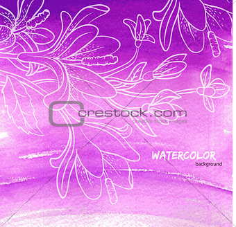 Watercolor floral