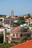 Rhodes. Panorama of old town