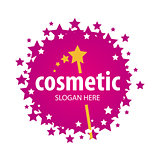 vector red logo of the stars for cosmetics