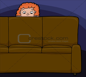 Child Behind Sofa