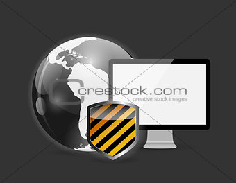 Internet Security Icon Vector Illustration