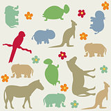 Seamless animal pattern for kids