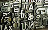 Metal Type Printing Press Typeset Obsolete Typography Text Lette