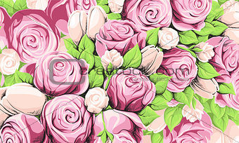 Bright floral background