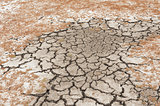 Closeup of dry soil 